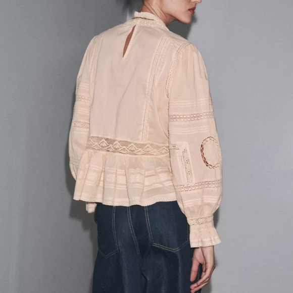 ZW COLLECTION EMBROIDERED ROMANTIC SHIRT - Picture 3 of 12